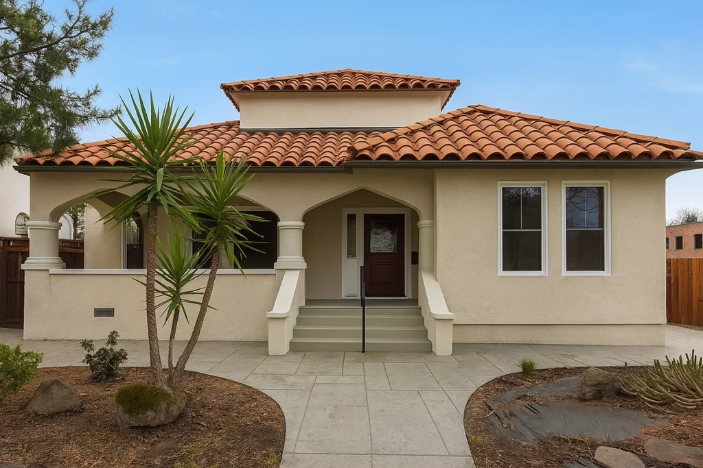 Spanish Style home with clay tile roof