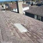 asphalt shingle reroofing project